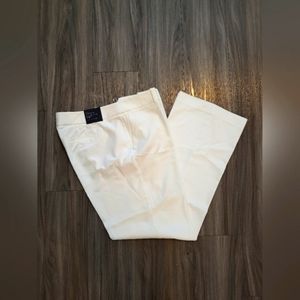 NWT Tommy Hilfiger Sutton Boot Leg White Trousers Sz 16